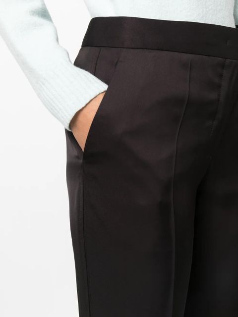 Jil Sander cropped twill trousers - Brown