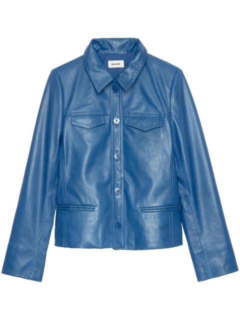 Zadig&Voltaire leather jacket - Blue - zdjęcie produktu nr 1