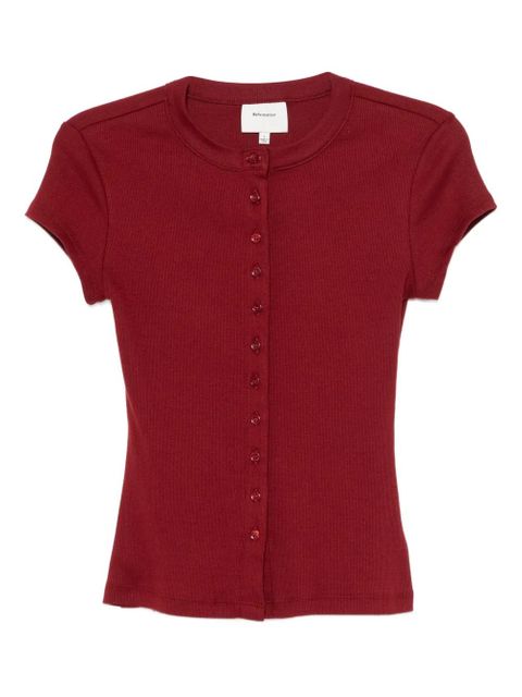 Reformation Raelynn knit top - Red - zdjęcie produktu nr 1