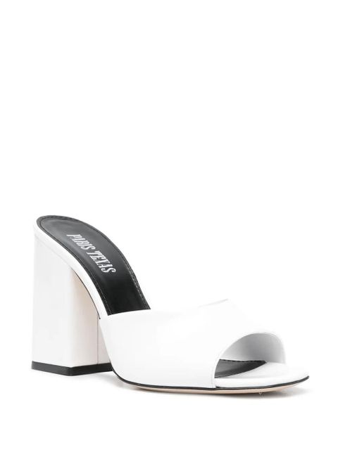 Paris Texas Anja 105mm leather sandals - White