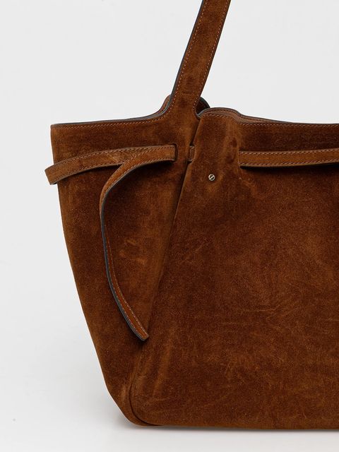 Tory Burch torebka zamszowa Romy Suede Tote