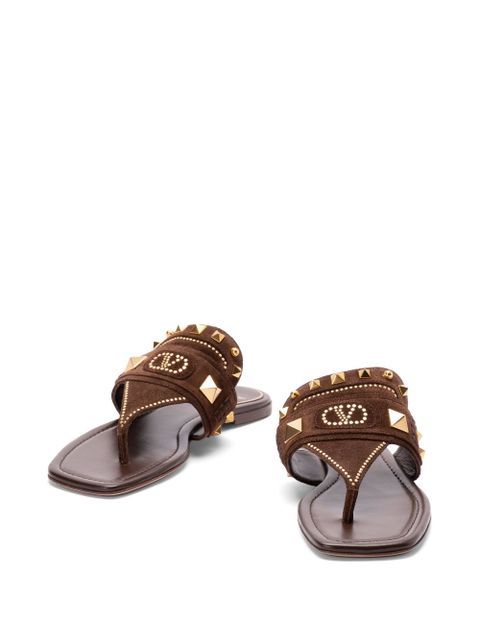 Valentino Garavani leather slides - Brown - zdjęcie produktu nr 2