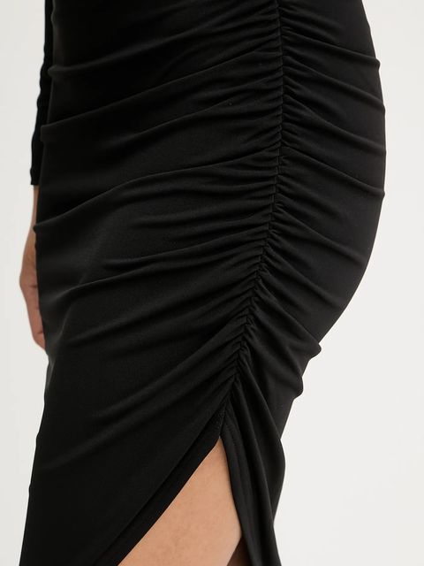 Silvian Heach sukienka KIRUNDO kolor czarny maxi dopasowana GPA25357VE