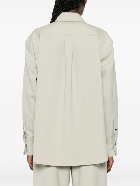 Victoria Beckham patch-pocket shirt - Green - zdjęcie produktu nr 2