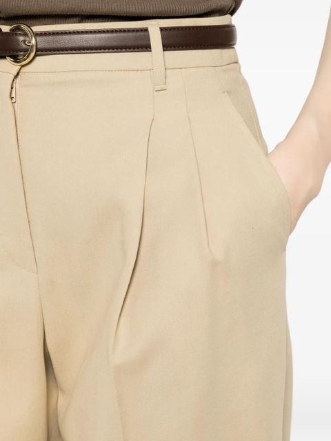 Max Mara Divo pleated belt trousers - Neutrals