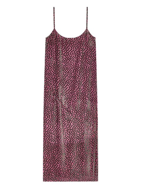DRIES VAN NOTEN polka-dot pattern midi dress - Pink - zdjęcie produktu nr 1