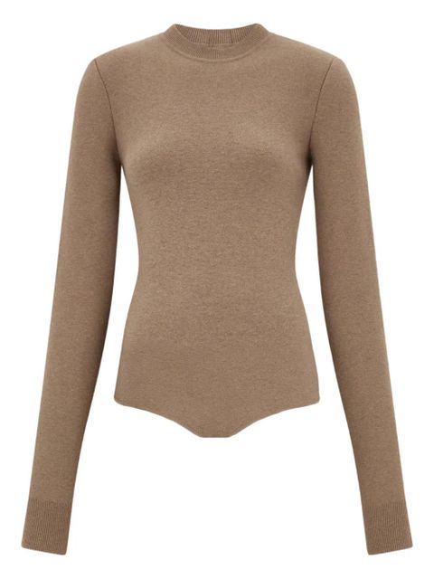 Ferragamo long-sleeve bodysuit - Neutrals - zdjęcie produktu nr 1