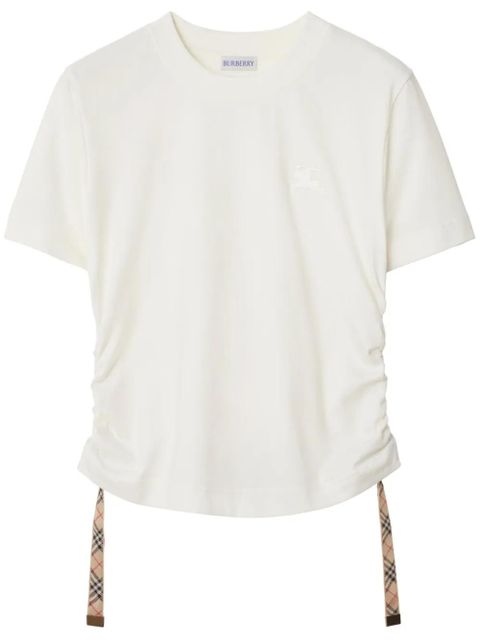 Burberry Check-trim T-shirt - Neutrals - zdjęcie produktu nr 1