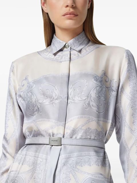 Versace La Coupe des Dieux midi shirt dress - Blue