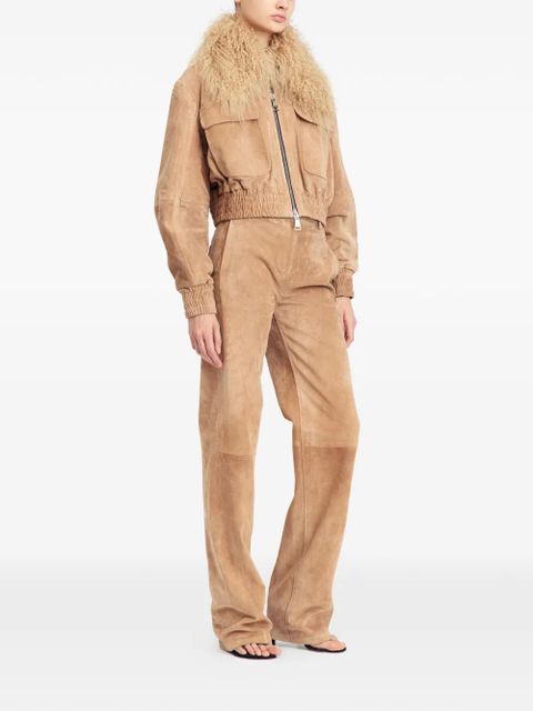 16Arlington Cie fur-collar suede jacket - Neutrals - zdjęcie produktu nr 2