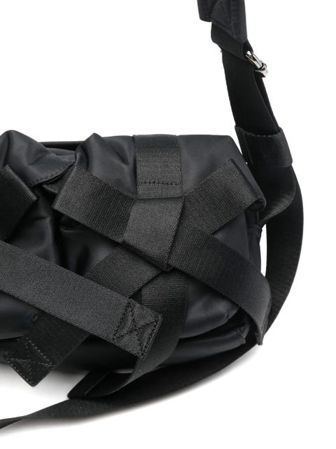 Simone Rocha woven crossbody bag - Black