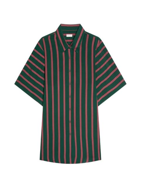 DRIES VAN NOTEN striped shirt dress - Green - zdjęcie produktu nr 1