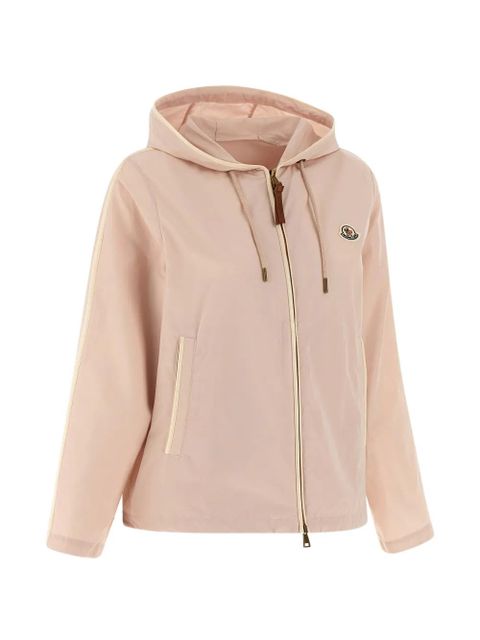 Moncler Sarracenia hooded contrast-trim jacket - Pink