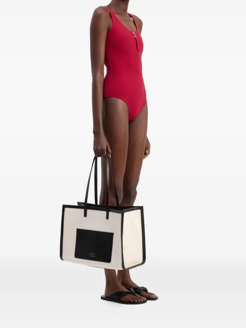 LouLou de Saison zip-fastening swimsuit - Red