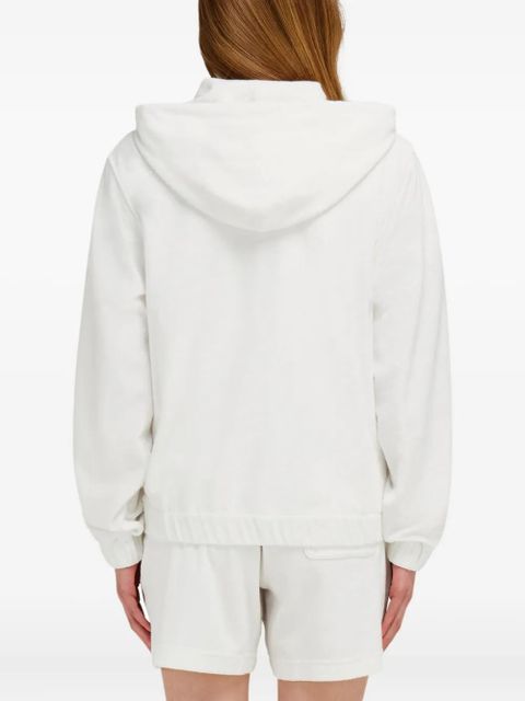Ferragamo zip-up hoodie - White