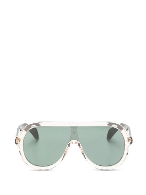 Moncler Eyewear Sunsette transparent-frame geometric-frame sunglasses - Neutrals - zdjęcie produktu nr 1