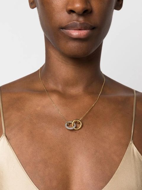 Swarovski Dextera crystal-embellished interlinked necklace - Gold - zdjęcie produktu nr 2