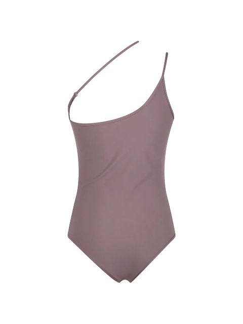 Coperni one-shoulder logo-ring swimsuit - Purple - zdjęcie produktu nr 2
