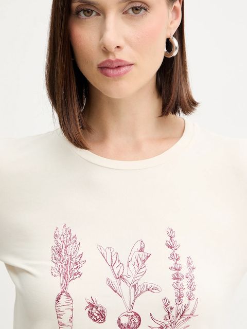 Weekend Max Mara longsleeve RENOIR kolor beżowy 2525946032600