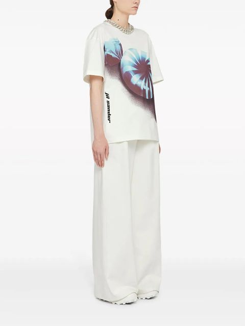 Jil Sander graphic-print cotton T-shirt - White