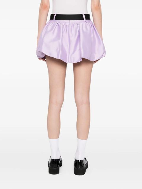 Self-Portrait taffeta skirt - Purple