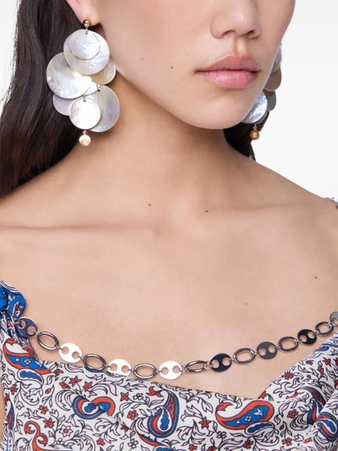 Rabanne Shell Discs earrings - Neutrals - zdjęcie produktu nr 2