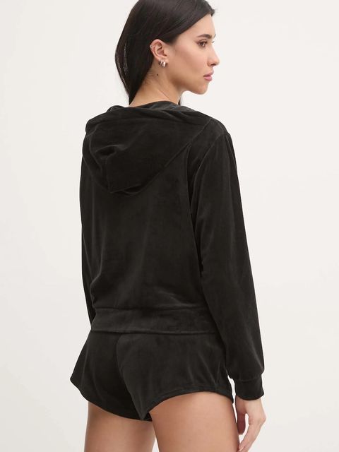 Juicy Couture bluza piżamowa LIV RIB VELOUR HOODIE - zdjęcie produktu nr 2