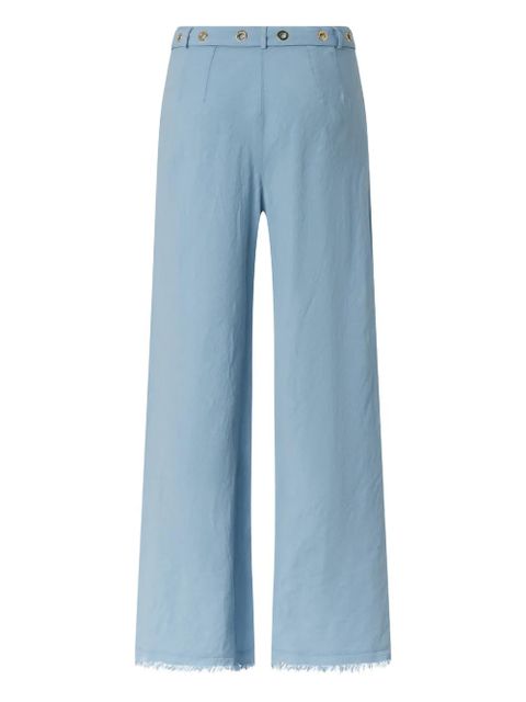PINKO fringed belted trousers - Blue - zdjęcie produktu nr 2