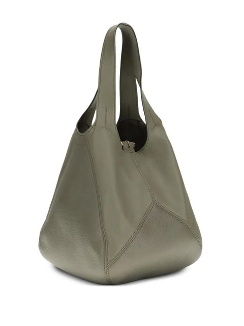 Chloé small Balloon logo-patch shoulder bag - Green