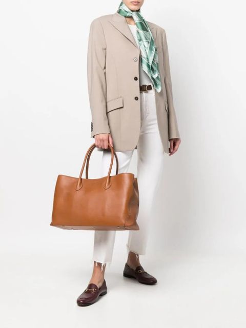 Aspinal Of London logo-print leather tote bag - Brown - zdjęcie produktu nr 2