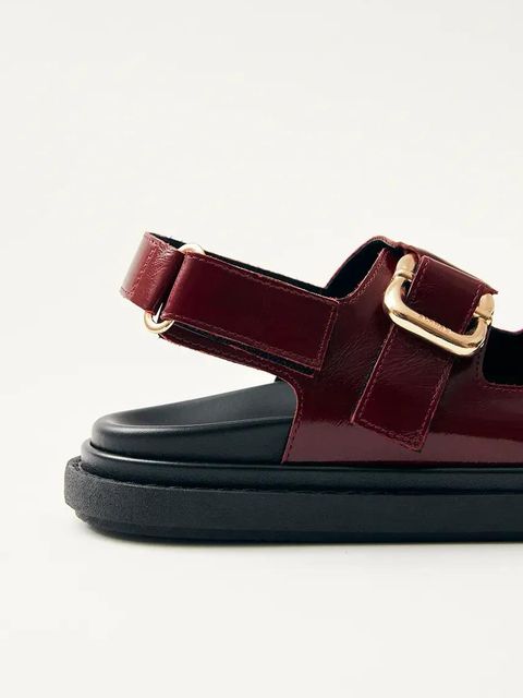 Alohas sandały skórzane Harper damskie kolor bordowy na platformie S100731-01 - zdjęcie produktu nr 2