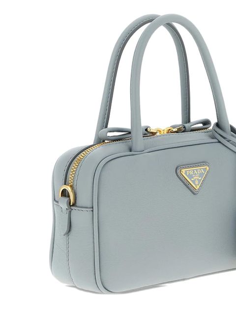 Prada mini Bauletto leather tote bag - Blue