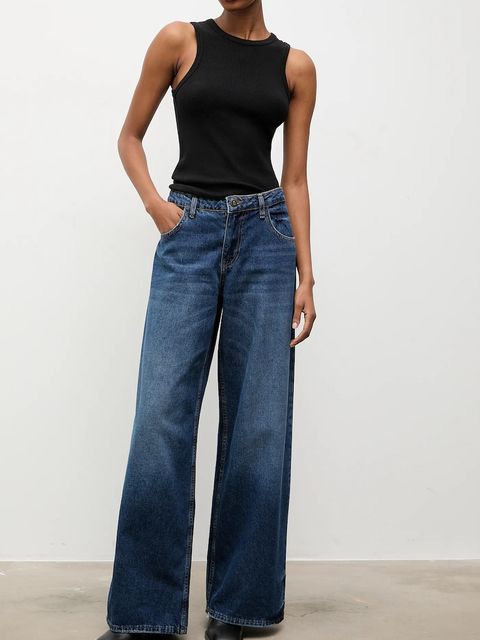 Answear.LAB jeansy damskie kolor granatowy - zdjęcie produktu nr 1