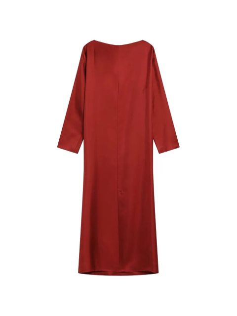 LouLou de Saison Zoya draped asymmetric dress - Red - zdjęcie produktu nr 2