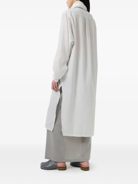 OUR LEGACY Sasso Stripe Lyocool pocket shirt - White