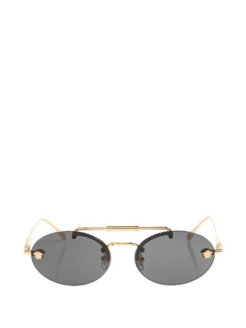 Versace Eyewear Medusa crystal-embellished sunglasses - Gold - zdjęcie produktu nr 1