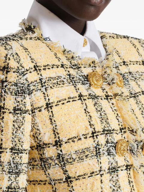 Balmain tweed button jacket - Yellow