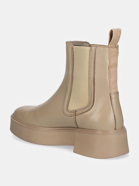 Tommy Hilfiger sztyblety skórzane MINIMAL LEATHER CHELSEA LOGOTAPE