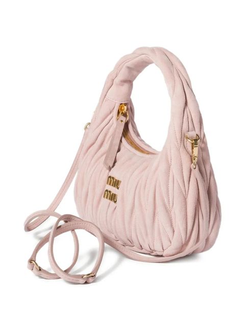 Miu Miu matelassé leather tote bag - Pink