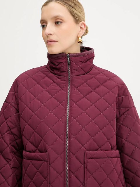 Armani Exchange kurtka kolor bordowy przejściowa oversize XW000683 AF16200