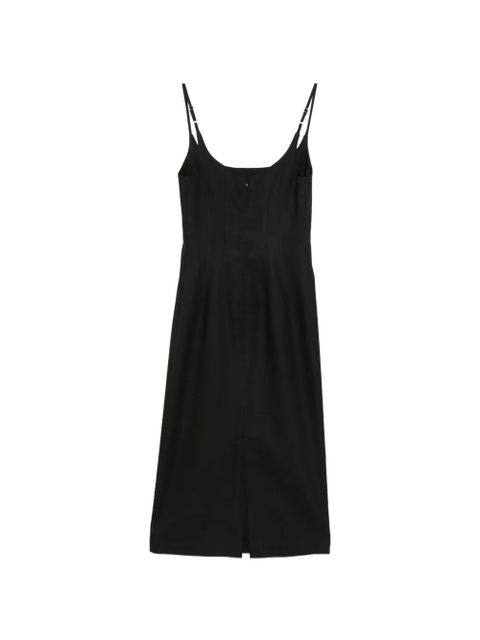 Alysi spaghetti-strap midi dress - Black - zdjęcie produktu nr 2