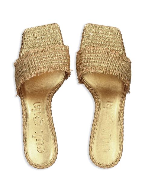 Cult Gaia 60mm Ada sandals - Gold