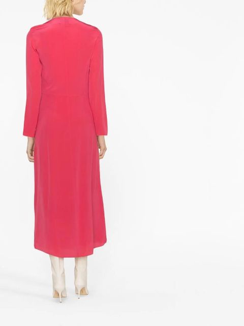 ISABEL MARANT Nemalia ruched midi dress - Pink