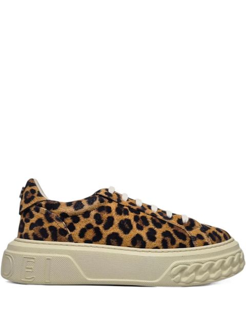 Casadei Malesia Off Road leopard-print sneakers - Brown - zdjęcie produktu nr 1