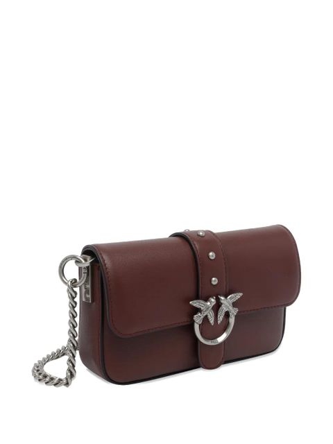 PINKO Love One leather cross body bag - Red
