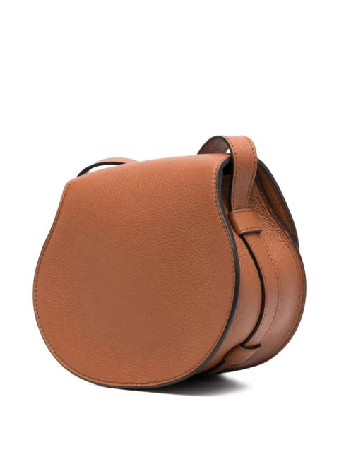 Chloé small Marcie adjustable-strap leather shoulder bag - Brown
