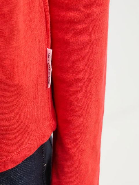 Marc O'Polo longsleeve bawełniany kolor czerwony 5000006102