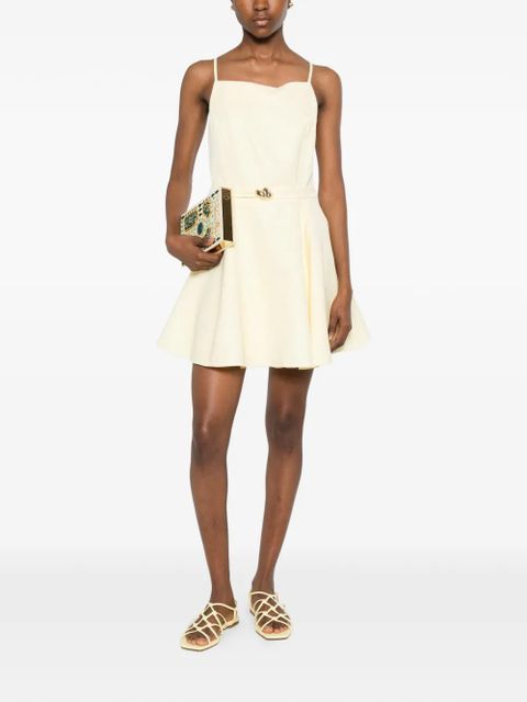 Maje belted flared dress - Yellow - zdjęcie produktu nr 2