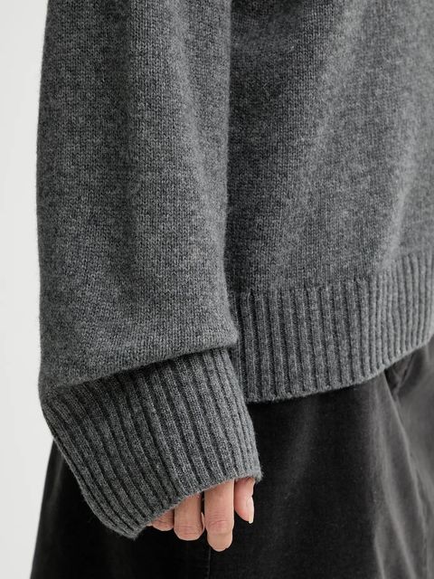 Marc O'Polo sweter z dodatkiem wełny damski kolor szary 510609060235