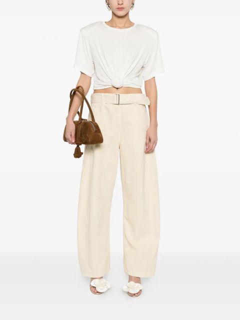 Magda Butrym knot-detail T-shirt - White - zdjęcie produktu nr 2